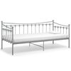 vidaXL Telaio Divano Letto Grigio in Metallo 90x200 cm