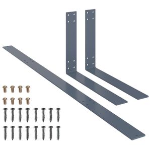 vidaXL Schienale per Divano a Pallet Grigio Chiaro 110 cm in Ferro