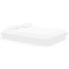 vidaXL Giroletto Bianco in Legno Massello 150x200 cm King Size