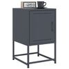 vidaXL Comodino Antracite 36x39x60,5 cm in Acciaio