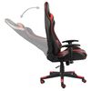 vidaXL Sedia da Gaming Girevole Rossa in PVC