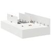 vidaXL Struttura letto con contenitore con porta Bianco 120 x 200 cm