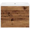 vidaXL Mobile con Lavabo Integrato Legno Antico