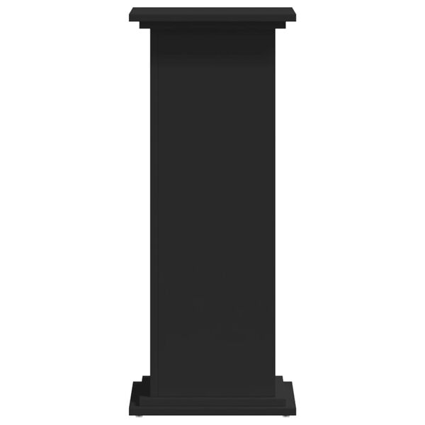 vidaXL Supporto per Piante Nero 33x33x80 cm in Truciolato