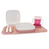 DERYAN Set Piatti in Silicone per Bambini Quuby Bianco