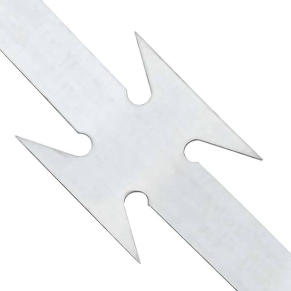 vidaXL Filo Spinato Argento 5000 x 1,9 cm Acciaio zincato