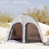 vidaXL Tenda da Piscina con tetto Grigio 366 x 305 x 231 cm