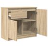 vidaXL Credenza con Cassetto Rovere Sonoma 71x35x65 cm in Truciolato