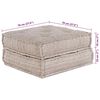 vidaXL Divano modulare Marrone Chiaro 70 x 70 x 36 cm Tessuto