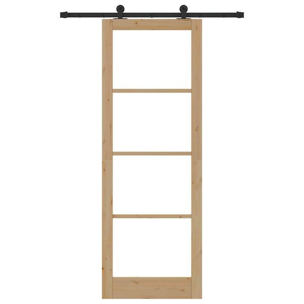 vidaXL Porta scorrevole ORKDAL Naturale 83 x 232 cm
