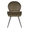 LABEL51 Sedie da Pranzo 2 pz Sil 51x64x87 cm Militare in Microfibra