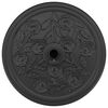 vidaXL Base per ombrellone Art d&eacute;co Nero &Oslash; 45 x 39,5 cm Ferro