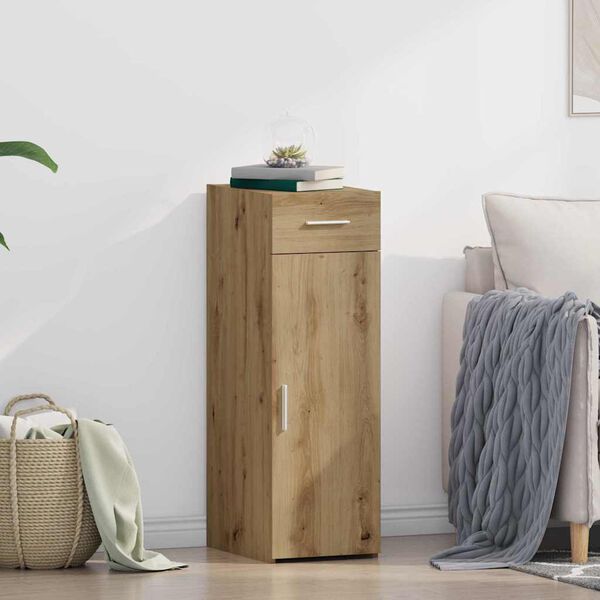 vidaXL Credenza con cassetto Rovere artigianale 30 x 42,5 x 93 cm