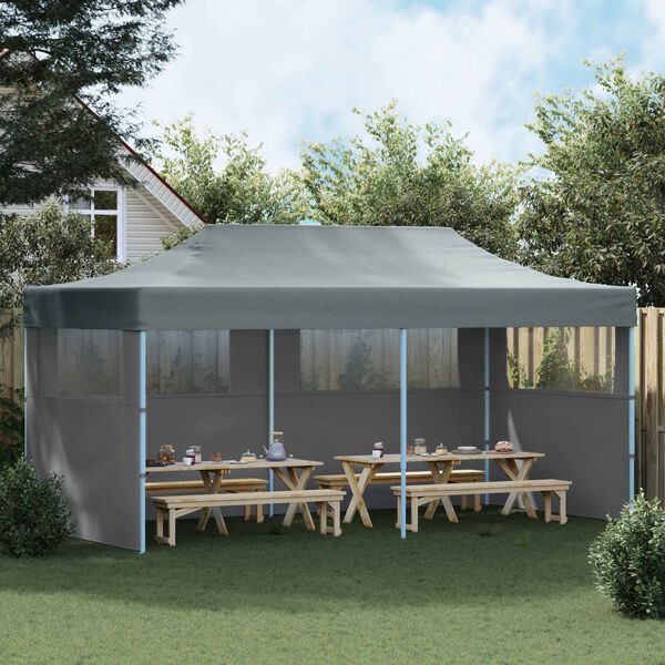 vidaXL Tenda Party Antracite 291 x 580 x 315 cm Tessuto Oxford