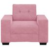 vidaXL Divano Sedia Rosa 100x78x80 cm Velluto