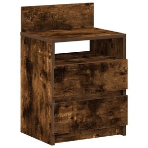 vidaXL Comodino con 2 Cassetti Rovere Fumo 40x33x60 cm
