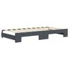 vidaXL Divano Letto con Letto Estraibile Grigio Scuro 90x190cm Velluto