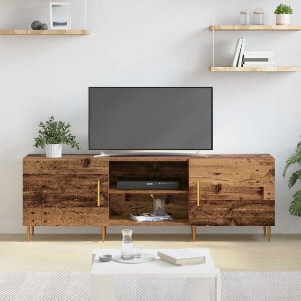 vidaXL Mobile TV Legno vecchio 150 x 30 x 50 cm Legno multistrato