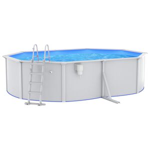 vidaXL Piscina con Scaletta 490x360x120 cm
