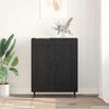 vidaXL Credenza Rovere Nero 69,5 x 34 x 90 cm