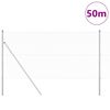vidaXL Palo della recinzione Argento 50 x 1,2 m (rete da 13 mm)