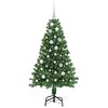 vidaXL Albero di Natale artificiale con 150 LED Verde 150 cm