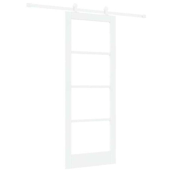 vidaXL Porta scorrevole ORKDAL Bianco e Nero 78 x 202 cm