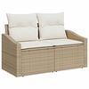 vidaXL Set Divano da Giardino con cuscino 10 pcs Beige polyrattan