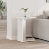vidaXL Tavolino Bianco 35 x 25 x 50 cm Legno multistrato