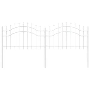 vidaXL Recinzione per Giardino Bianco 115 cm