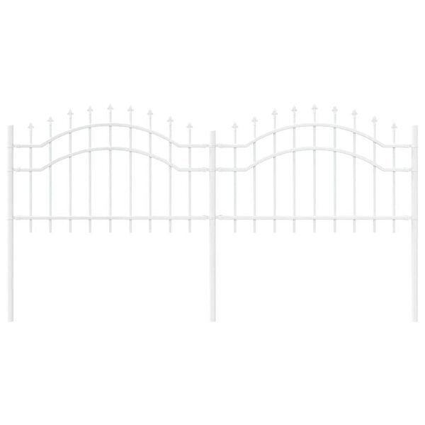 vidaXL Recinzione per Giardino Bianco 240 x 115 cm