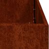 vidaXL Fioriera Arrugginita 80x80x30 cm in Acciaio Corten