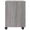 vidaXL Schedario con Ruote Grigio Sonoma 45x38x54 cm Legno Multistrato