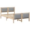 vidaXL Struttura del letto Grigio chiaro 120 x 190 cm Tessuto
