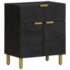 vidaXL Comodino Nero 50x33x60 cm in Legno Multistrato