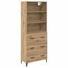 vidaXL Credenza Rovere artigianale 69,5 x 34 x 180 cm