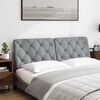 vidaXL Cuscino Testiera Grigio Chiaro 160 cm in Tessuto