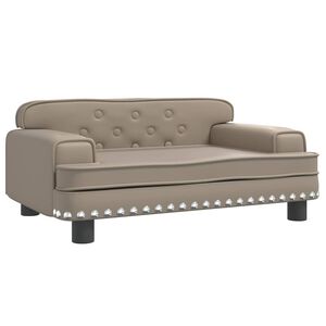vidaXL Lettino per Cani Cappuccino 70x45x30 cm in Similpelle
