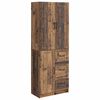 vidaXL Set di armadi 2 pz Legno antico Legno ingegnerizzato
