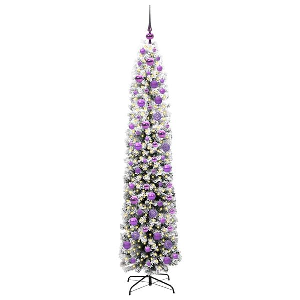 vidaXL Albero di Natale artificiale con 300 LED Verde 180 cm