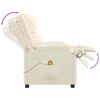 vidaXL Poltrona Massaggiante Crema in Similpelle