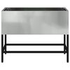 vidaXL Vaso da Giardino Rialzato Argento 60 x 26 x 45 cm