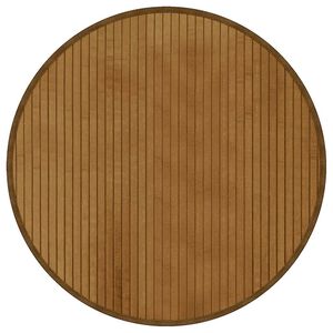 vidaXL Tappeto Rotondo Marrone 60 cm in Bamb&ugrave;