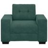 vidaXL Divano Sedia Verde Scuro 100x78x80 cm Velluto