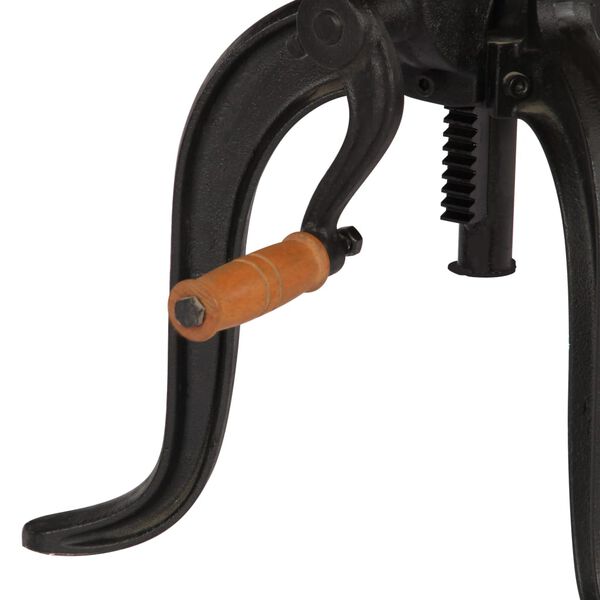 vidaXL Tavolino 45x(45-62) cm in Legno Massello di Mango e Ghisa