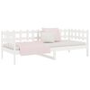 vidaXL Dormeuse senza Materasso Bianca 90x200 cm Legno Massello Pino