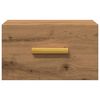vidaXL Comodino a Muro Rovere Artigianale 35x35x20 cm