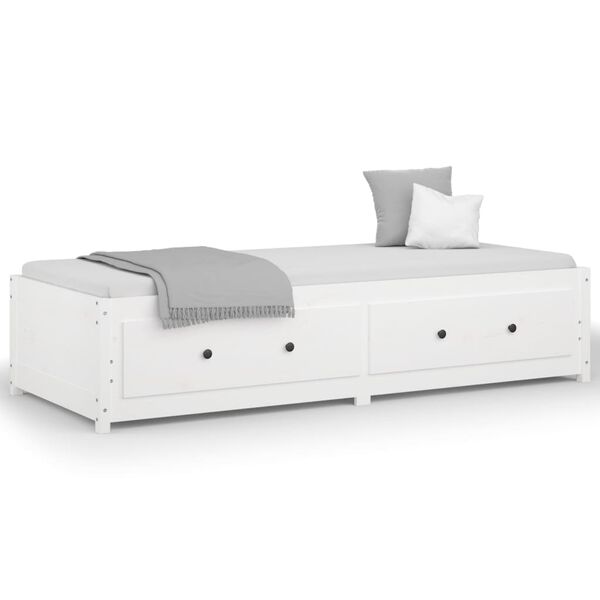 vidaXL Dormeuse senza Materasso Bianco 75x190 cm in Legno di Pino