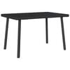 vidaXL Tavolino da Giardino Rettangolare Nero 60x40x37 cm Polyrattan