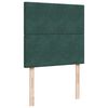 vidaXL Giroletto a Molle con Materasso Verde Scuro 90x190 cm Velluto